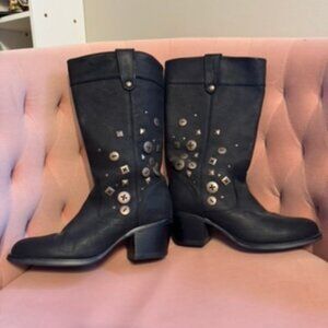 Durango Real Leather Western Button Boots Size 7.5